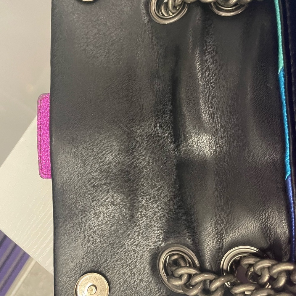 Kurt Geiger Rainbow Metallic Shoulder Bag - Picture 8 of 12
